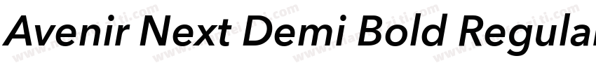 Avenir Next Demi Bold Regular字体转换